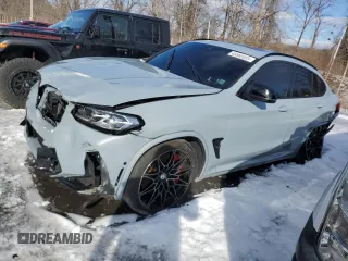2024 BMW X4 M with VIN 5YM23EC01R9W18369, listed as a Copart auction lot 53838455 with 11,550 mi miles and Salvage Title. Bid and sale history available at carsss.com. Image 1.
