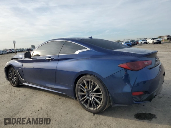 2017 Infiniti Q60 Sport with VIN JN1EV7EK4HM362673, listed as a Copart auction lot 50077315 with 82,992 mi miles and Salvage Title. Bid and sale history available at DreamBid. Image 2.