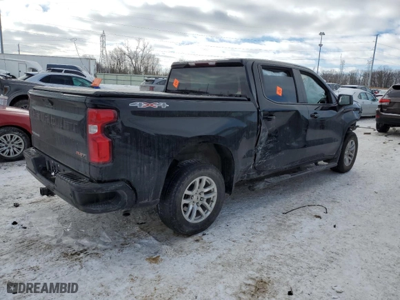 2022 Chevrolet Silverado 1500 LTD RST with VIN 3GCUYEED3NG164266, listed as a Copart auction lot 46293385 with 50,447 mi miles and Clean Title. Bid and sale history available at carsss.com. Image 3.