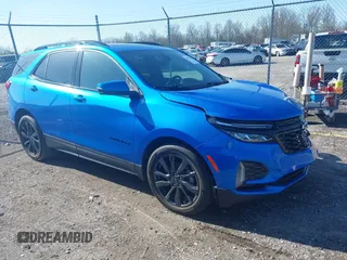 2024 Chevrolet Equinox RS with VIN 3GNAXMEG1RS150810, listed as a IAAI auction lot 41985283 with 36,237 mi miles and . Bid and sale history available at carsss.com. Image 1.