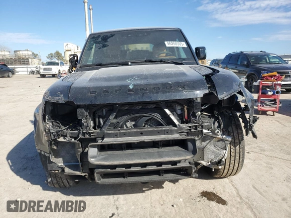 2024 Land Rover Defender with VIN SALEB6EE7R2346435, listed as a Copart auction lot 46250305 with 2,557 mi miles and Salvage title. Bid and sale history available at DreamBid. Image 5.