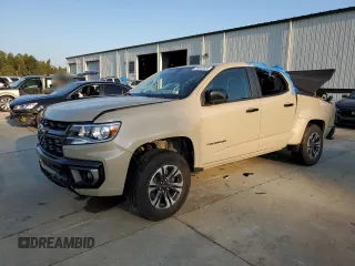 2021 Chevrolet Colorado 2WD Z71 with VIN 1GCGSDEN1M1221448, listed as a Copart auction lot 75447624 with 30,526 mi miles and Salvage title. Bid and sale history available at DreamBid. Image 1.