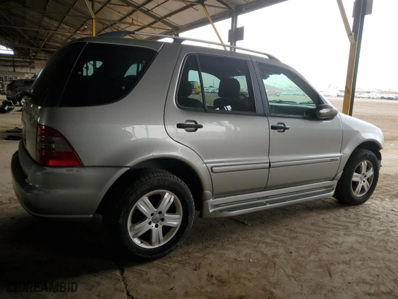 2005 Mercedes-Benz M-Class 3.7L with VIN 4JGAB57E25A527998, listed as a Copart auction lot 52515755 with 97,764 mi miles and Clean Title. Bid and sale history available at carsss.com. Image 3.