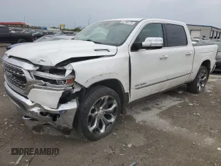 2019 Ram 1500 Limited z VIN 1C6SRFHT9KN612713, wystawiony jako Copart lot #52784175 z przebiegiem 96 203 mil mil oraz Szkoda całkowita • Salvage title. Historia ofert i sprzedaży dostępna na DreamBid. Obrazek 1.