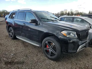 2017 Mercedes-Benz GLS 450 with VIN 4JGDF6EE4HA765897, listed as a Copart auction lot 55741505 with Not Provided miles and Salvage Title. Bid and sale history available at DreamBid. Image 4.