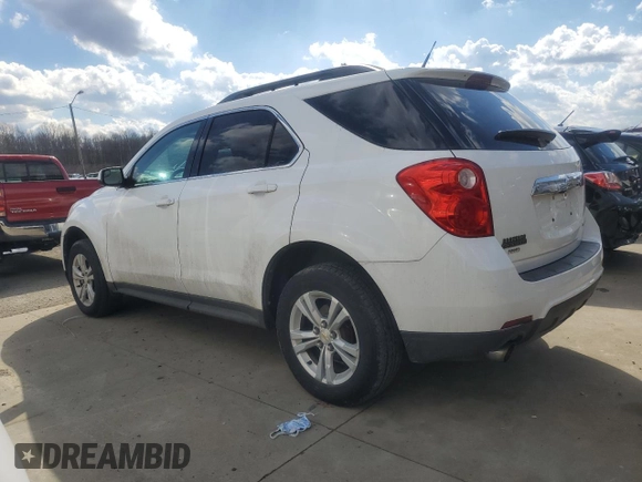 2012 Chevrolet Equinox LT w/2LT with VIN 2GNFLNE58C6317966, listed as a Copart auction lot 46078615 with 105,856 mi miles and Salvage Title. Bid and sale history available at carsss.com. Image 2.