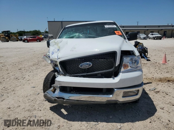 2004 Ford F-150 XLT with VIN 1FTRW12W04KD46105, listed as a Copart auction lot 51955395 with 2,465,985 mi miles and Salvage Title. Bid and sale history available at carsss.com. Image 5.