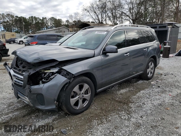 2017 Mercedes-Benz GLS 450 with VIN 4JGDF6EE8HA877859, listed as a Copart auction lot 38980024 with 126,431 mi miles and . Bid and sale history available at DreamBid. Image 1.