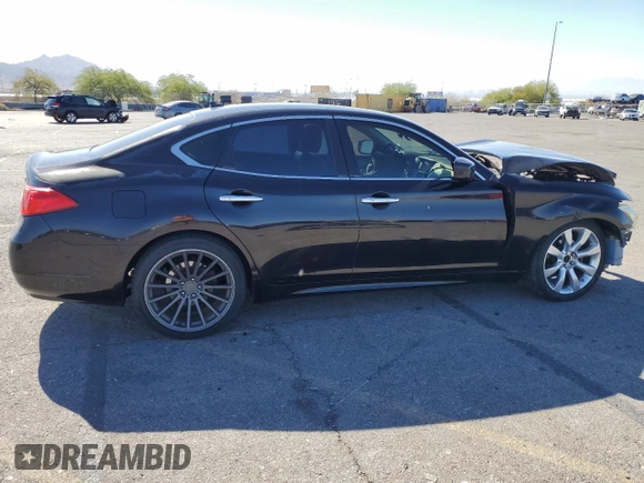 2012 Infiniti M37 with VIN JN1BY1AP6CM330079, listed as a Copart auction lot 77770814 with 117,479 mi miles and Salvage Title. Bid and sale history available at carsss.com. Image 3.