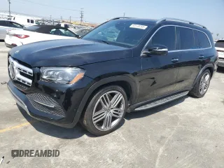 2022 Mercedes-Benz GLS 450 with VIN 4JGFF5KE4NA684739, listed as a Copart auction lot 63518295 with Not provided miles and Salvage title. Bid and sale history available at DreamBid. Image 1.