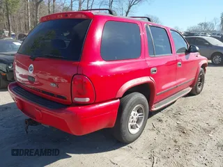 1999 Dodge Durango with VIN 1B4HR28YXXF550566, listed as a IAAI auction lot 41685392 with 189,315 mi miles and . Bid and sale history available at DreamBid. Image 4.