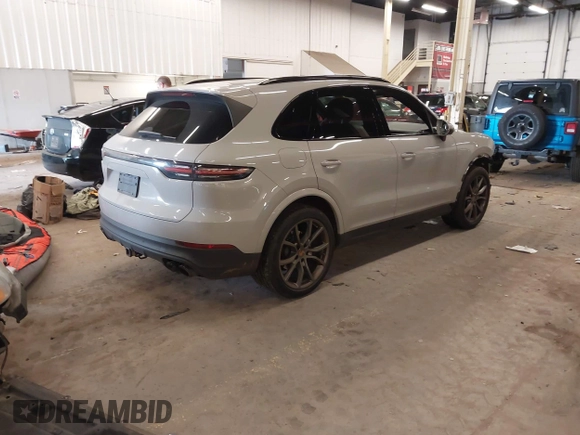 2021 Porsche Cayenne with VIN WP1AA2AY2MDA02282, listed as a IAAI auction lot 41960123 with 31,608 mi miles and . Bid and sale history available at DreamBid. Image 4.