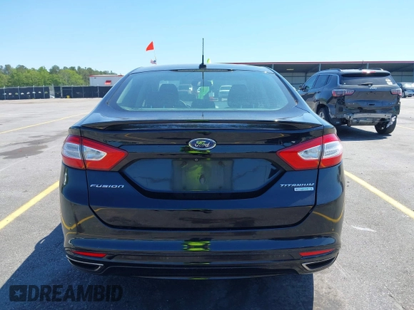 2016 Ford Fusion Titanium with VIN 3FA6P0K9XGR158234, listed as a IAAI auction lot 42043716 with 161,164 mi miles. Bid and sale history available at carsss.com. Image 16.