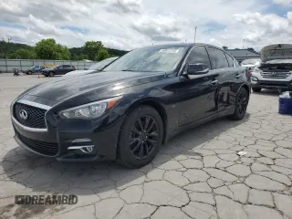 2015 Infiniti Q50 Sport with VIN JN1BV7AR3FM421893, listed as a Copart auction lot 55807215 with 134,677 mi miles and Salvage title. Bid and sale history available at DreamBid. Image 1.