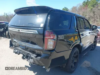 2023 Chevrolet Tahoe Commercial with VIN 1GNSKLED3PR430313, listed as a IAAI auction lot 42061257 with 22,824 mi miles and . Bid and sale history available at DreamBid. Image 4.