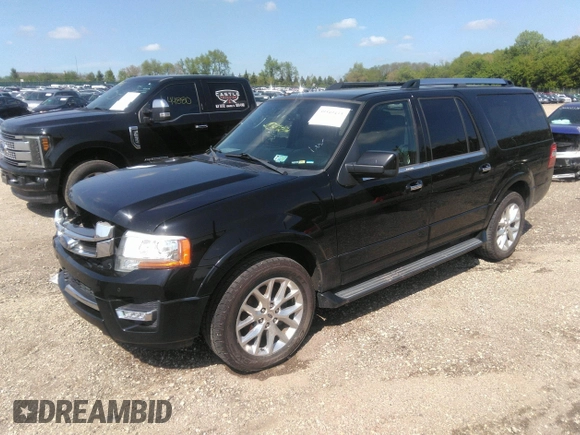 2016 Ford Expedition EL Limited with VIN 1FMJK2AT1GEF53543, listed as a IAAI auction lot 39349433 with 482,809 mi miles. Bid and sale history available at carsss.com. Image 2.