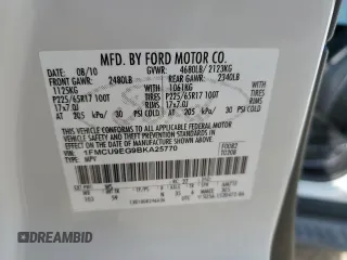 2011 Ford Escape Limited with VIN 1FMCU9EG9BKA25770, listed as a Copart auction lot 53260795 with 185,244 mi miles and Clean Title. Bid and sale history available at carsss.com. Image 13.