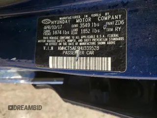 2017 Hyundai Accent SE with VIN KMHCT5AE9HU339528, listed as a Copart auction lot 51788745 with 79,291 mi miles and Salvage Title. Bid and sale history available at DreamBid. Image 13.