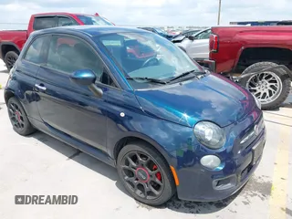 2015 FIAT 500 Sport with VIN 3C3CFFBR0FT696143, listed as a IAAI auction lot 42735559 with 103,270 mi miles and . Bid and sale history available at DreamBid. Image 1.