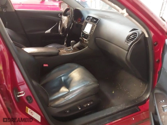 2009 Lexus IS 250 with VIN JTHBK262X95094958, listed as a IAAI auction lot 41600592 with 153,042 mi miles. Bid and sale history available at carsss.com. Image 5.