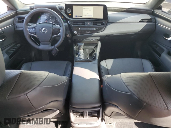 2024 Lexus ES 300h with VIN 58ADA1C1XRU054067, listed as a Copart auction lot 56559045 with 9,707 mi miles and Salvage title. Bid and sale history available at DreamBid. Image 8.