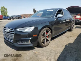 2018 Audi S4 Premium Plus with VIN WAUB4AF42JA056141, listed as a Copart auction lot 63501094 with 85,874 mi miles and Salvage Title. Bid and sale history available at carsss.com. Image 1.