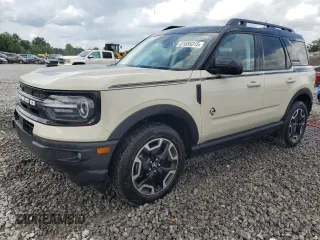 2024 Ford Bronco Sport Outer Banks z VIN 3FMCR9C62RRF08406, wystawiony jako Copart lot #61685315 z przebiegiem 9 771 mil mil oraz Szkoda całkowita • Salvage title. Historia ofert i sprzedaży dostępna na DreamBid. Obrazek 1.