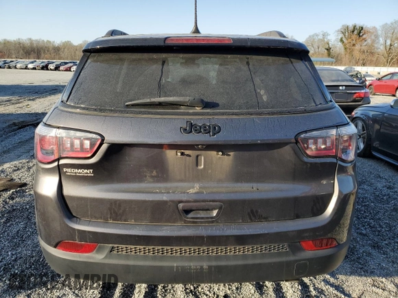 2020 Jeep Compass Altitude with VIN 3C4NJCBB9LT176748, listed as a Copart auction lot 50123145 with 87,018 mi miles and Clean Title. Bid and sale history available at carsss.com. Image 6.