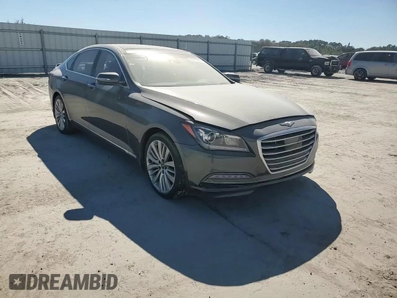 2017 Genesis G80 Ultimate with VIN KMHGN4JFXHU212334, listed as a Copart auction lot 75771284 with 78,779 mi miles and Salvage Title. Bid and sale history available at DreamBid. Image 11.