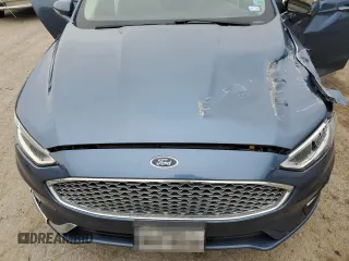 2019 Ford Fusion Titanium with VIN 3FA6P0D99KR117213, listed as a Copart auction lot 46450585 with 128,868 mi miles and Salvage Title. Bid and sale history available at carsss.com. Image 11.