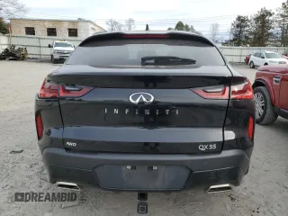 2024 Infiniti QX55 Luxe with VIN 3PCAJ5JR5RF110911, listed as a Copart auction lot 48920455 with 6,495 mi miles and Salvage Title. Bid and sale history available at DreamBid. Image 6.