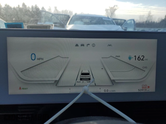2022 Hyundai Ioniq 5 SEL with VIN KM8KNDAF7NU082454, listed as a Copart auction lot 47268145 with 50,919 mi miles and Clean title. Bid and sale history available at DreamBid. Image 9.