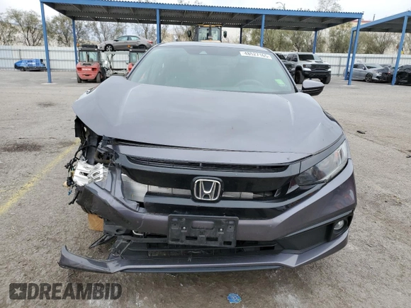 2019 Honda Civic Sport with VIN 2HGFC2F80KH503943, listed as a Copart auction lot 48527165 with 38,348 mi miles and Salvage Title. Bid and sale history available at DreamBid. Image 5.