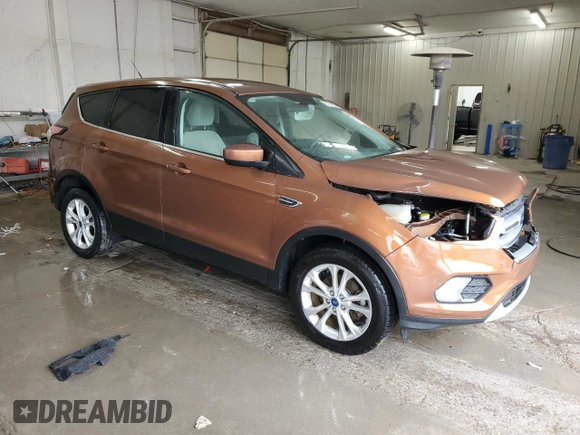 2017 Ford Escape SE with VIN 1FMCU0GD7HUE53039, listed as a Copart auction lot 51157025 with 89,216 mi miles and Salvage Title. Bid and sale history available at DreamBid. Image 4.