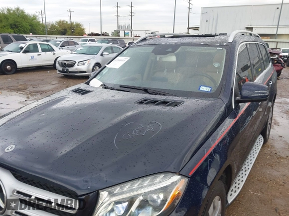 2019 Mercedes-Benz GLS with VIN 4JGDF6EE6KB234119, listed as a IAAI auction lot 41900493 with 72,831 mi miles. Bid and sale history available at carsss.com. Image 6.