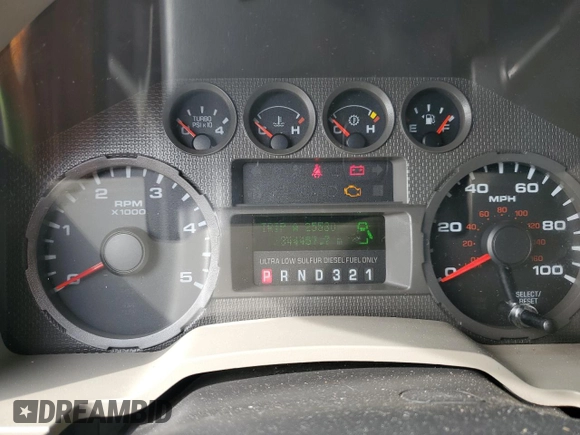 2008 Ford F-250 XL with VIN 1FTSW20R98ED71268, listed as a Copart auction lot 50591805 with 344,457 mi miles and Salvage title. Bid and sale history available at DreamBid. Image 9.