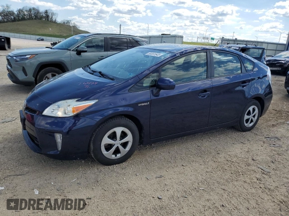2014 Toyota Prius Four with VIN JTDKN3DU2E0381009, listed as a Copart auction lot 55391645 with 116,227 mi miles and Non Repairable. Bid and sale history available at DreamBid. Image 1.
