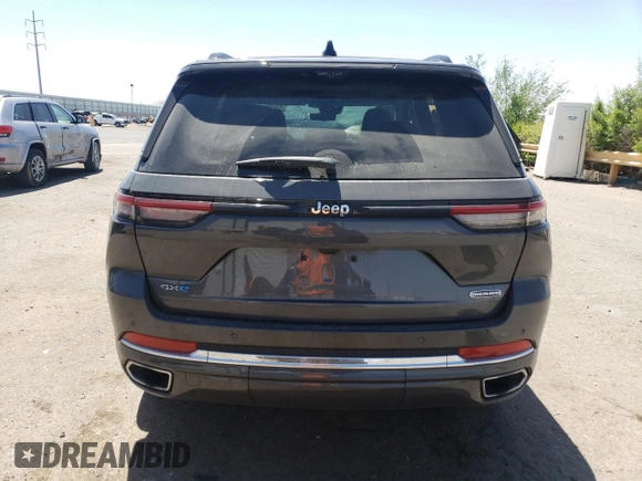 2022 Jeep Grand Cherokee Overland with VIN 1C4RJYD66N8716069, listed as a Copart auction lot 53186905 with Not provided miles and Salvage title. Bid and sale history available at DreamBid. Image 6.