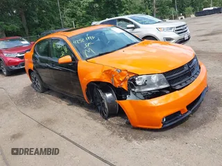 2014 Dodge Avenger SXT with VIN 1C3CDZCB7EN237635, listed as a IAAI auction lot 42521196 with 126,879 mi miles and . Bid and sale history available at DreamBid. Image 1.