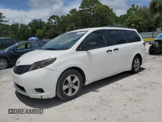 2014 Toyota Sienna L z VIN 5TDZK3DC3ES430634, wystawiony jako Copart lot #60715375 z przebiegiem 122 621 mil mil oraz Szkoda całkowita • Salvage title. Historia ofert i sprzedaży dostępna na DreamBid. Obrazek 1.