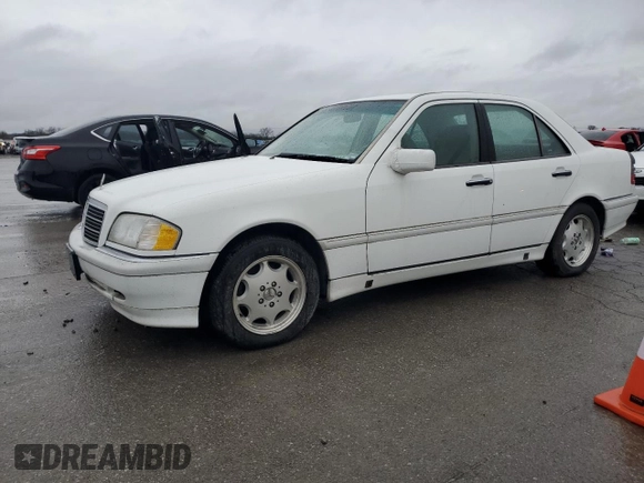 1998 Mercedes-Benz C 230/260/280/320 with VIN WDBHA23G1WA558025, listed as a Copart auction lot 45115295 with 80,891 mi miles and Clean Title. Bid and sale history available at carsss.com. Image 1.