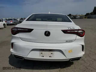2023 Acura TLX w/Advance Package with VIN 19UUB6F69PA001387, listed as a Copart auction lot 53172205 with 11,876 mi miles and Salvage Title. Bid and sale history available at carsss.com. Image 6.