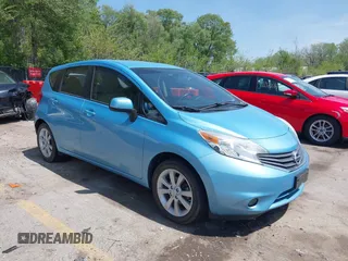 2014 Nissan Note S Plus with VIN 3N1CE2CP5EL404928, listed as a IAAI auction lot 42100373 with 96,763 mi miles and . Bid and sale history available at DreamBid. Image 1.