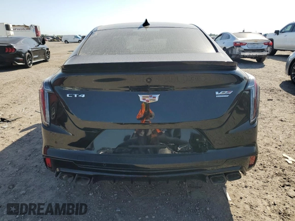 2023 Cadillac CT4-V Blackwing with VIN 1G6DL5RP5P0410487, listed as a Copart auction lot 52777455 with Not Provided miles and Salvage Title. Bid and sale history available at DreamBid. Image 6.