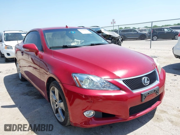 2010 Lexus IS 250 C z VIN JTHFF2C26A2511427, wystawiony jako IAAI lot #42249468 z przebiegiem 117 787 mil mil oraz . Historia ofert i sprzedaży dostępna na DreamBid. Obrazek 1.