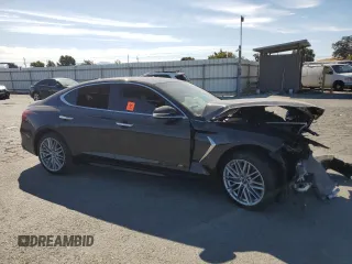 2020 Genesis G70 2.0T with VIN KMTG64LA6LU053311, listed as a Copart auction lot 71866084 with 37,754 mi miles and Salvage Title. Bid and sale history available at carsss.com. Image 4.