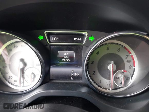 2014 Mercedes-Benz CLA 250 with VIN WDDSJ4GB0EN136231, listed as a IAAI auction lot 42046182 with 94,729 mi miles and . Bid and sale history available at DreamBid. Image 7.