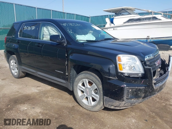 2016 GMC Terrain SLE with VIN 2GKFLSEK2G6343678, listed as a IAAI auction lot 41576580 with 90,944 mi miles. Bid and sale history available at carsss.com. Image 1.