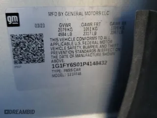 2023 Chevrolet Bolt EUV LT with VIN 1G1FY6S01P4148432, listed as a Copart auction lot 51910845 with 0 mi miles and Non Repairable. Bid and sale history available at carsss.com. Image 13.