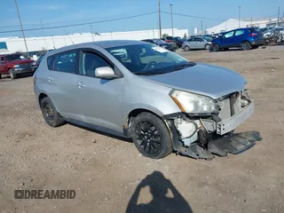 2009 Pontiac Vibe 1SB with VIN 5Y2SP67079Z460407, listed as a IAAI auction lot 42584255 with 123,694 mi miles and . Bid and sale history available at DreamBid. Image 1.